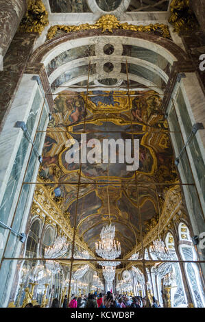 Hall of Mirrors in Versailles palace Stock Photo