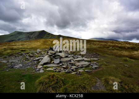 Dark clouds over Blencathra Stock Photo