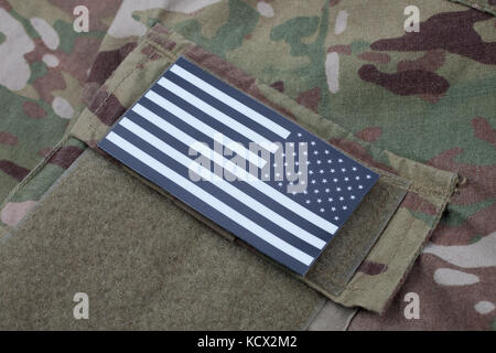 US ARMY flag patch on camouflage uniform Stock Photo - Alamy