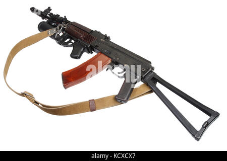 Kalashnikov AK with under-barrel grenade launcher Stock Photo
