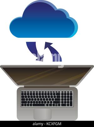 Cloud computing concept Stock Vector