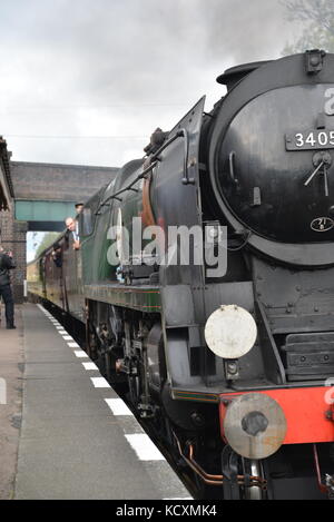 Steam Locomotive at Great Central Railway Steam Gala, Quorn Station, Loughborough Stock Photo