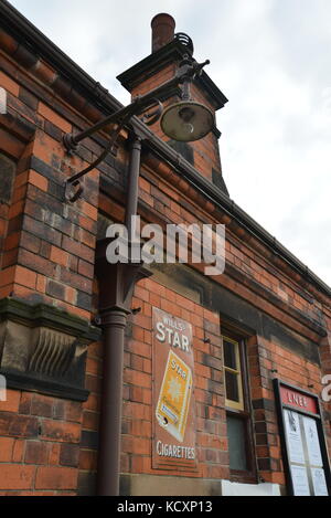 Station Buildings at Great Central Railway Steam Gala 2017 Quorn Station, Loughborough Stock Photo