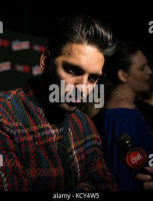 New York, New York October 7th 2017. Star Trek Cast Poses for Exclusive Portraits Back Stage at Madison Square Garden. Credit: Sppider/Alamy Live News Stock Photo