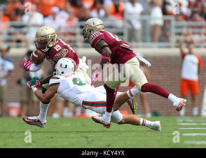 Tallahassee, Florida, USA. 7th Oct, 2017. MONICA HERNDON | Times.during the Florida State Seminoles games against the Miami Hurricanes on October 7, 2017, at Doak Campbell Stadium in Tallahassee, Fla. Credit: Monica Herndon/Tampa Bay Times/ZUMA Wire/Alamy Live News Stock Photo