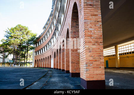 The Lycee Yersin was a school founded in 1927 in Da Lat, Vietnam, to educate the children of French colonialists and upper class Vietnamese. Stock Photo