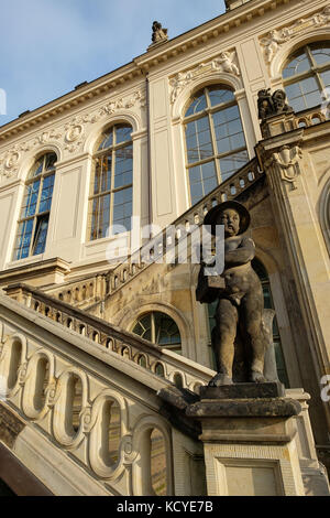 Transport museum in Johanneum a extension of Dresden castle in vertical format Stock Photo