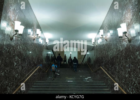 The station was designed by architects G. Zakharkov and Z. Chernysheva under the supervision of Ivan Zholtovsky who were awarded the Stalin Prize in 1 Stock Photo