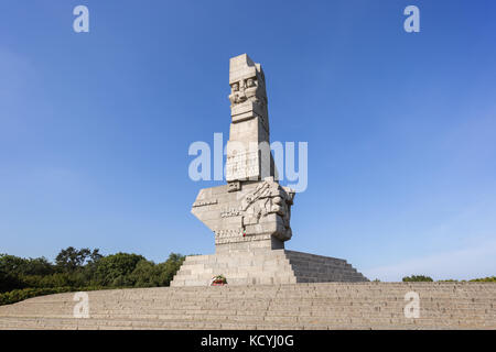 Monument in memory of the Polish defenders of the World War II at Westerplatte in Gdansk, Poland. Stock Photo