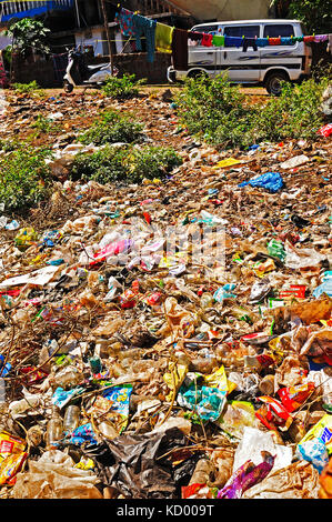 roadside garbage, Goa, India Stock Photo - Alamy