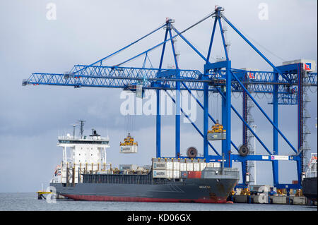 Deepwater Container Terminal DCT in Gdansk, Poland. 7 October 2017 © Wojciech Strozyk / Alamy Stock Photo Stock Photo
