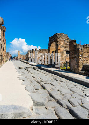 Ruins of Pompeii, Naples, Campania, Italy Stock Photo