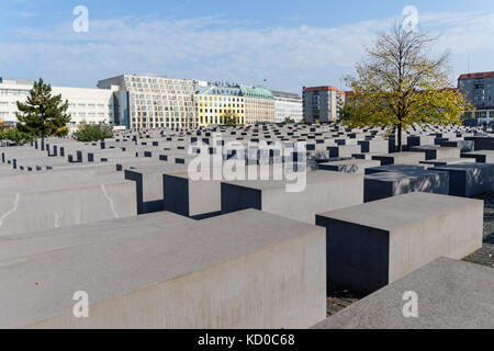 Holocaust Memorial in Berlin, Germany Stock Photo