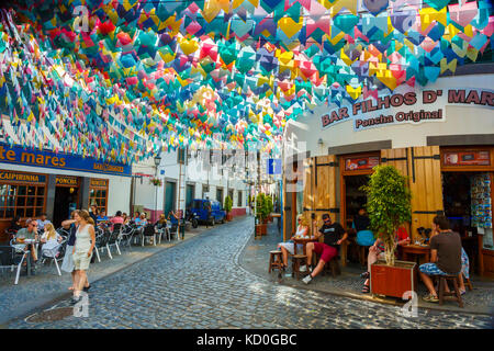 Atmosphere in a village square. Stock Photo