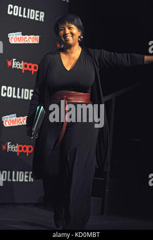 Mae Jemison attends the 'Star Trek: Discovery' Panel at The Theater at Madison Square Garden during the New York Comic Con 2017 on October 7, 2017 in New York City. Stock Photo