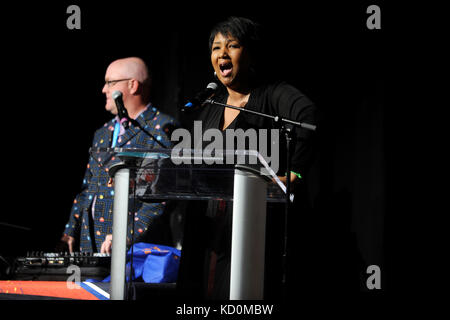 Mae Jemison attends the 'Star Trek: Discovery' Panel at The Theater at Madison Square Garden during the New York Comic Con 2017 on October 7, 2017 in New York City. Stock Photo