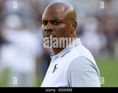 October 6, 2017: Houston Texans general manager Rick Smith during the NCAA football game between the Alabama Crimson Tide and the Texas A&M Aggies at Kyle Field in College Station, TX; John Glaser/CSM. Stock Photo