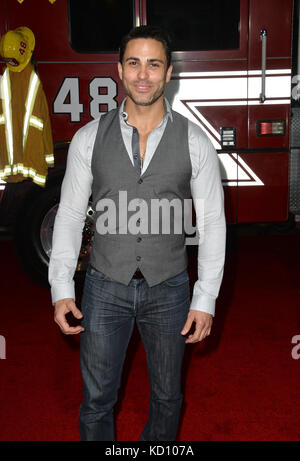 Los Angeles, USA. 8th Oct, 2017. Carlo Mendez at the premiere for 'Only The Brave' at the Regency Village Theatre, Westwood.  Picture: Sarah Stewart Credit: Sarah Stewart/Alamy Live News Stock Photo