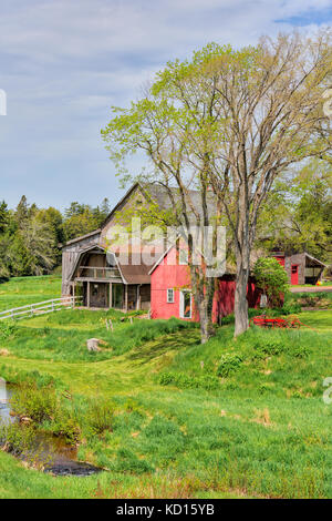 Farm near Amherst, Nova Scotia, Canada Stock Photo