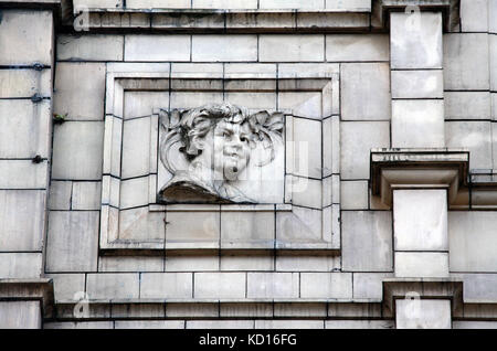 Manchester and Salford Street Childrens Mission building detail Stock Photo