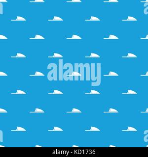 Slippers pattern seamless blue Stock Vector