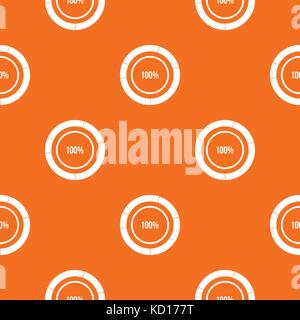 Diagram pie chart pattern seamless Stock Vector