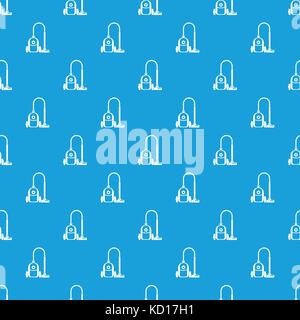 Vacuum cleaner pattern seamless blue Stock Vector