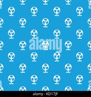 Fan pattern seamless blue Stock Vector