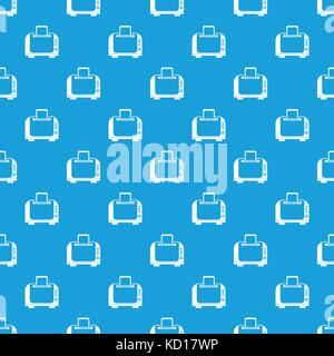 Toaster pattern seamless blue Stock Vector