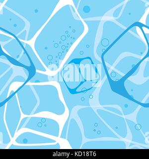 seamless background ice cubes Stock Vector
