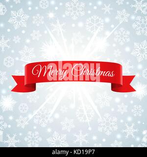 Merry Christmas snowflakes background Stock Vector