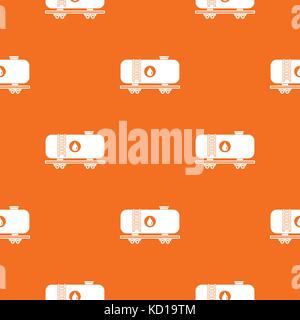 Oil railway tank pattern seamless Stock Vector