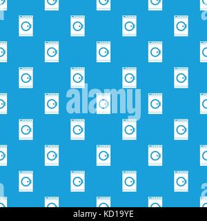 Washing machine pattern seamless blue Stock Vector
