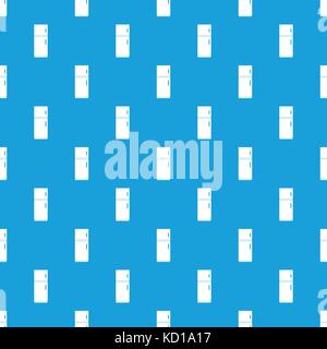 Refrigerator pattern seamless blue Stock Vector