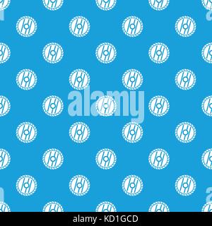 Circular saw blade pattern seamless blue Stock Vector