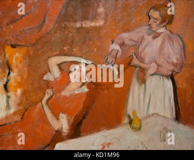 Edgar Degas: Combing the Hair ('La Coiffure') (1896) Stock Photo