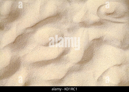 Close Up of Brown Beach Sand with Pattern. Stock Photo