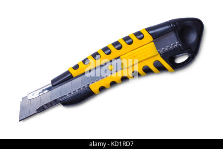 Box Cutter Razor Isolated on a White Background. Stock Photo