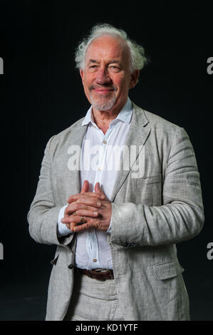 English actor, musician, writer, and theatre director Simon Callow attends a photocall during the Edinburgh International Book Festival on August 12,  Stock Photo