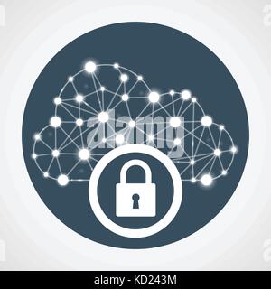Cloud computing access - internet communication network Stock Vector