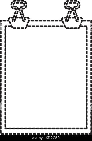 back to school clipboard with two clips supplies Stock Vector