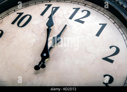 Ancient wall clock . Stock Photo