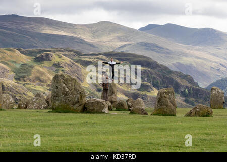 Castlerigg stone circle near Keswick, Cumbria Stock Photo