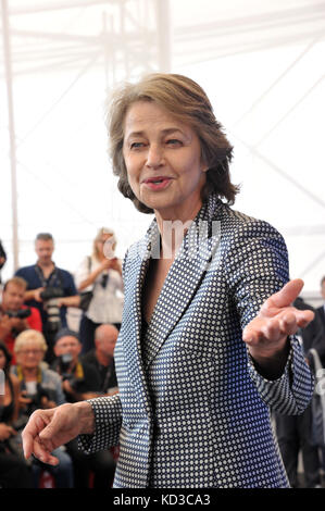 Photocall for 'Hanna' during the 74th Venice Film Festival in Venice, Italy.  Featuring: Charlotte Rampling Where: Venice, Veneto, Italy When: 08 Sep 2017 Credit: IPA/WENN.com  **Only available for publication in UK, USA, Germany, Austria, Switzerland** Stock Photo