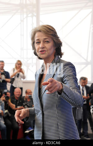 Photocall for 'Hanna' during the 74th Venice Film Festival in Venice, Italy.  Featuring: Charlotte Rampling Where: Venice, Veneto, Italy When: 08 Sep 2017 Credit: IPA/WENN.com  **Only available for publication in UK, USA, Germany, Austria, Switzerland** Stock Photo