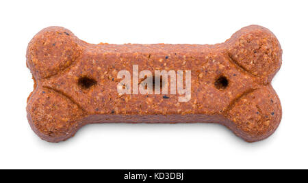 Single Dog Bone Isolated on a White Background. Stock Photo