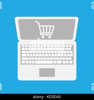 online shopping icon Stock Vector