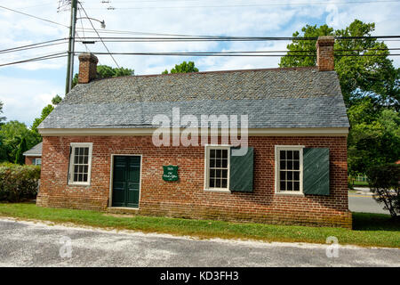 Clerks Office, Mary Ball Washington Museum & Library, 8346 Mary Ball Road, Lancaster, Virginia Stock Photo