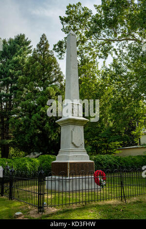 Confederate War Memorial, Mary Ball Road, Lancaster, Virginia Stock Photo
