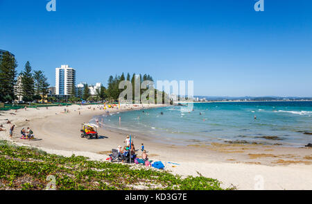 Australia, Queensland, Coolangatta, view of Rainbow Bay Beach